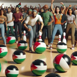 Supporting Palestine through Bowling.