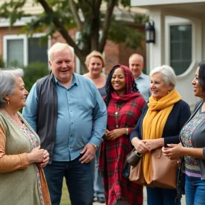 A diverse group of residents engaging in community activities in Bowling Green.