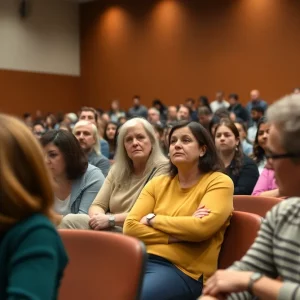 Community gathering for fentanyl awareness in Bowling Green.