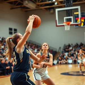 MTSU women's basketball team playing against WKU