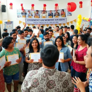 Community members celebrating at the Southern Kentucky Awards Ceremony