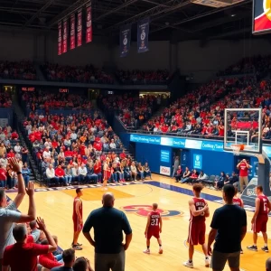 WKU Men's Basketball team preparing for a game against Middle Tennessee