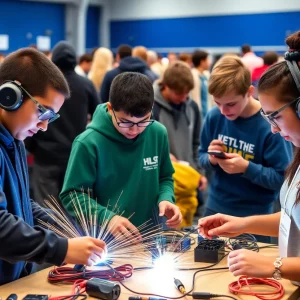 Students competing at the Skills USA Competition in Bowling Green, showcasing their skills.
