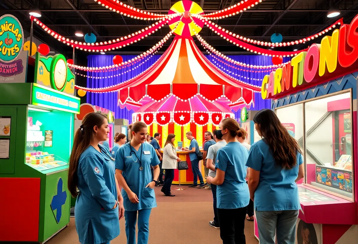 Carnival-themed skills fair for certified nursing assistants