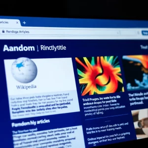 Screenshot of WikiTok app displaying interesting trivia