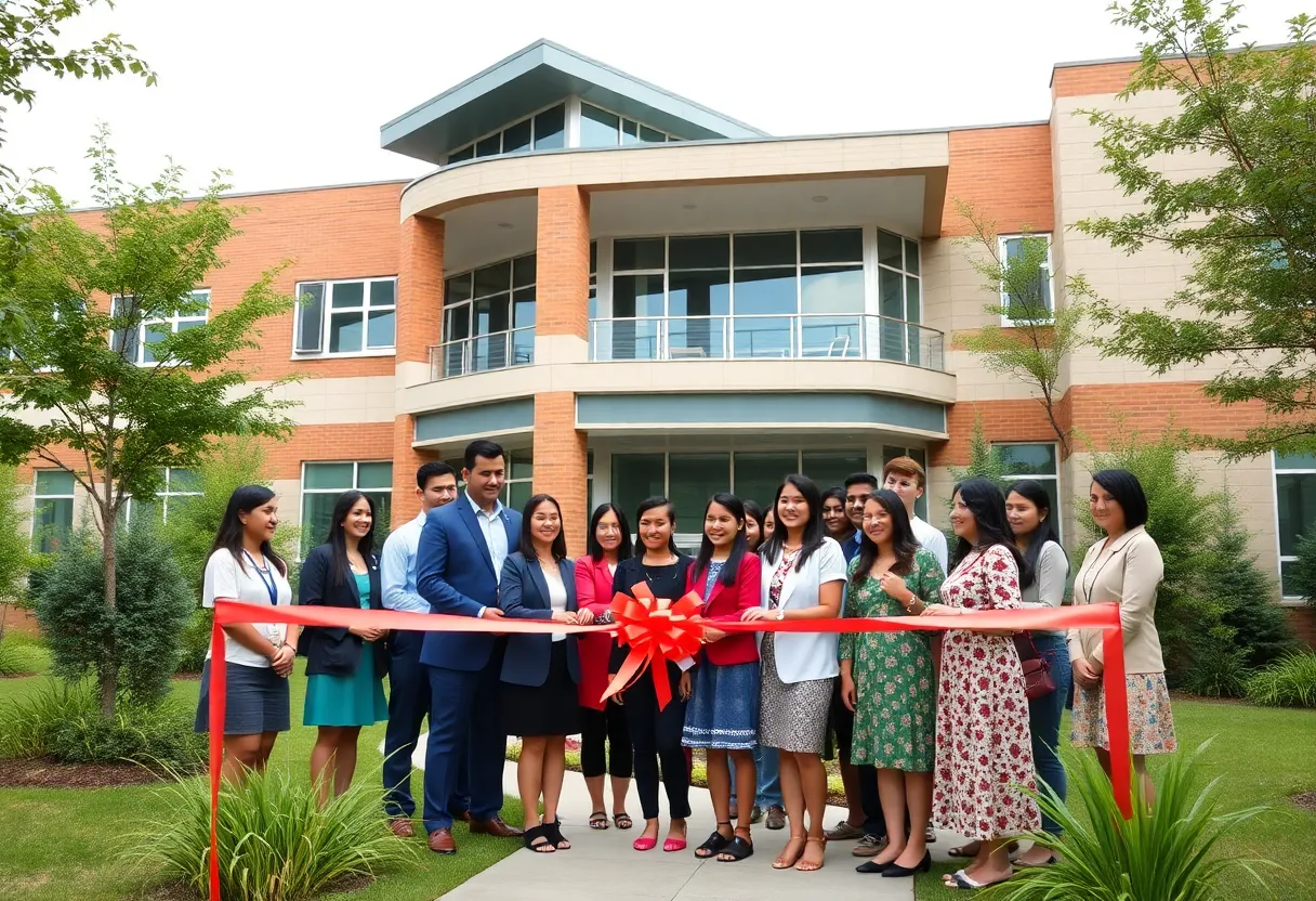 Ribbon-cutting ceremony at the new Career and Technical Education building in Bowling Green