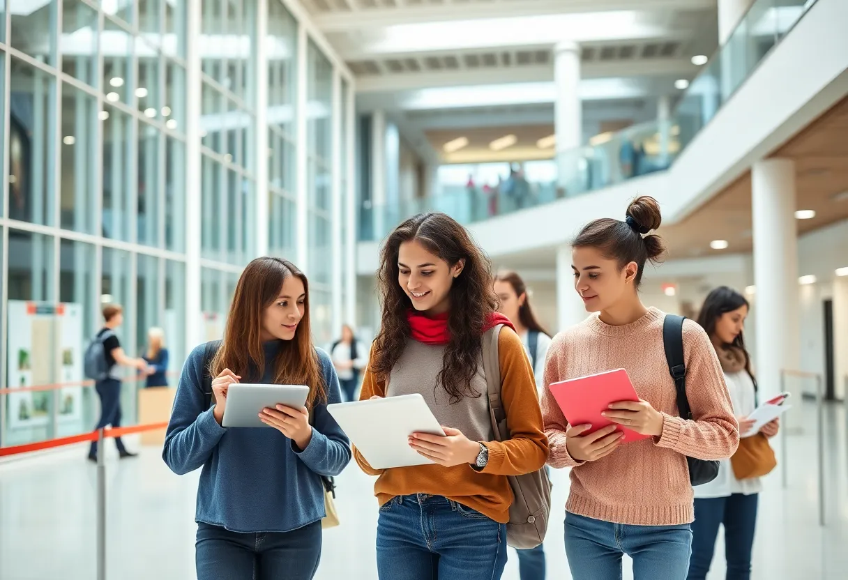 Students participating in hands-on learning at the new Bowling Green High School Career and Technical Education facility