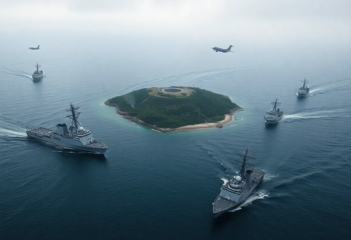 Chinese military conducting exercises near Taiwan