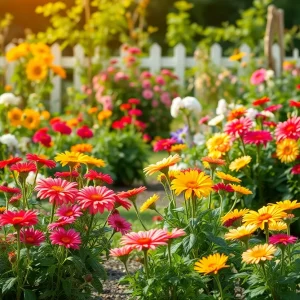 A beautiful community garden representing togetherness and love.