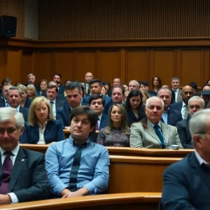 Courtroom during Lori Vallow Daybell trial