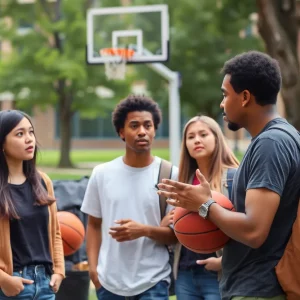 Discussion about student athlete behavior on campus