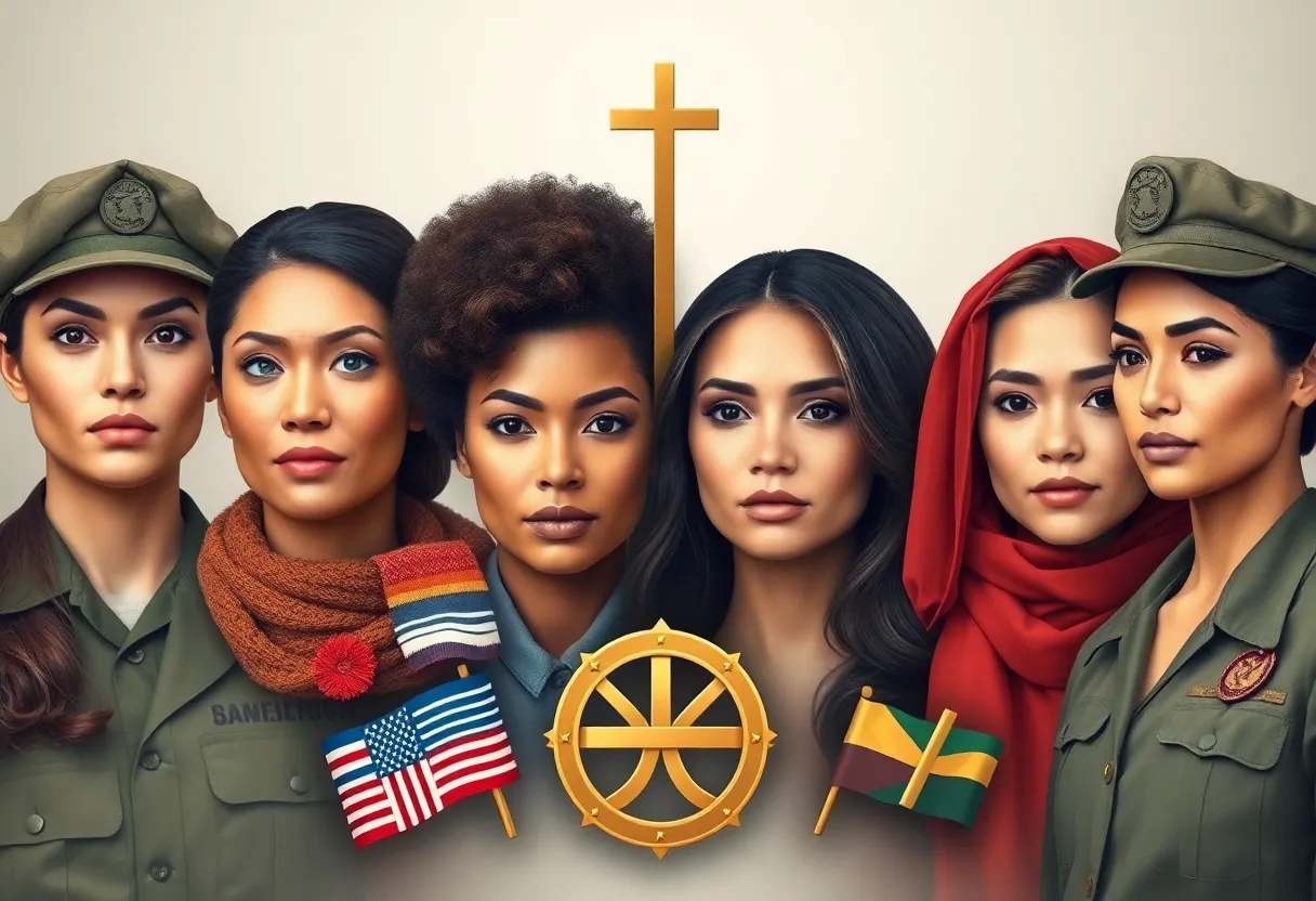 Diverse women symbolizing peace and security collaboration