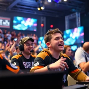 Bowling Green E-sports team competing in a tournament