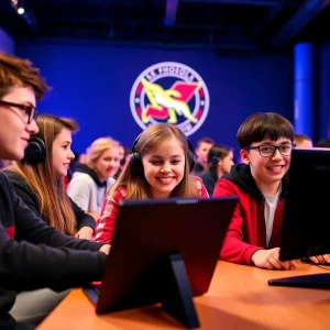 Students from Bowling Green High School participating in E-Sports competitions.