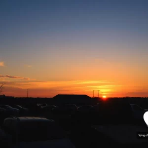 Serene sunset reflecting the spirit of Bowling Green community