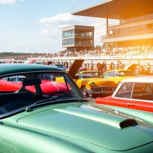 Classic cars and drag racing at the Bowtie Nationals event