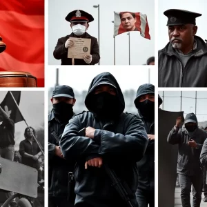 Visual representation of immigration laws and gang activities impact