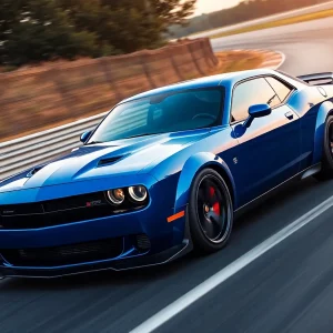 Dodge Charger Daytona racing on a track