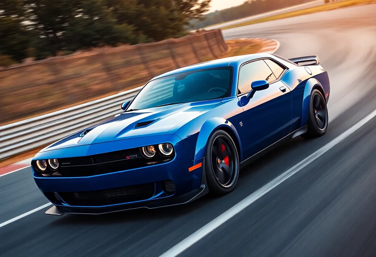 Dodge Charger Daytona racing on a track