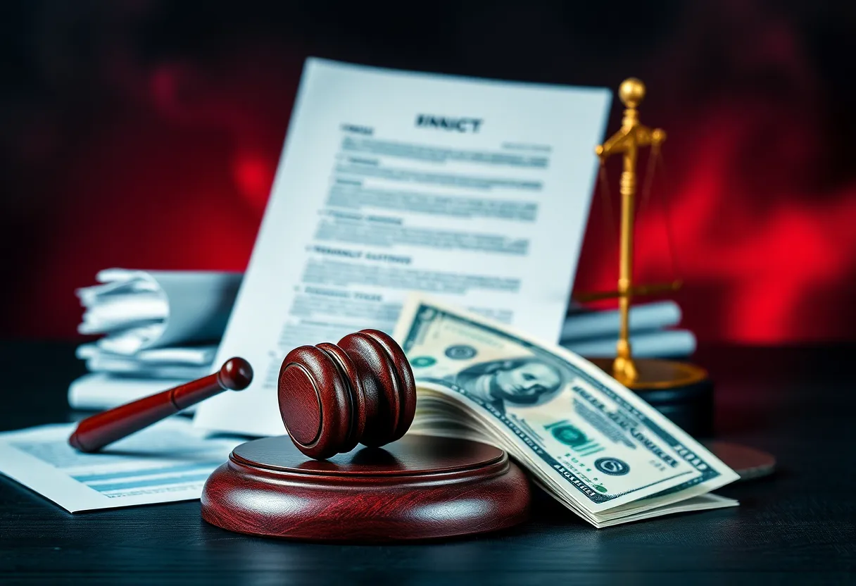 Abstract representation of financial crime