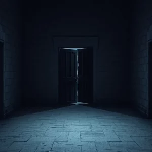 View of the Orleans Parish Jail with broken infrastructure