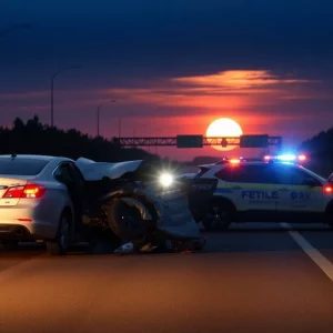 Emergency responders at the scene of a tragic accident on U.S. Highway 20 in Island Park.