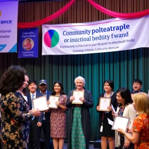 Celebration at United Way's community awards ceremony.