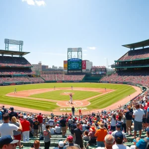 Fans cheering at WKU baseball game against Louisiana Tech
