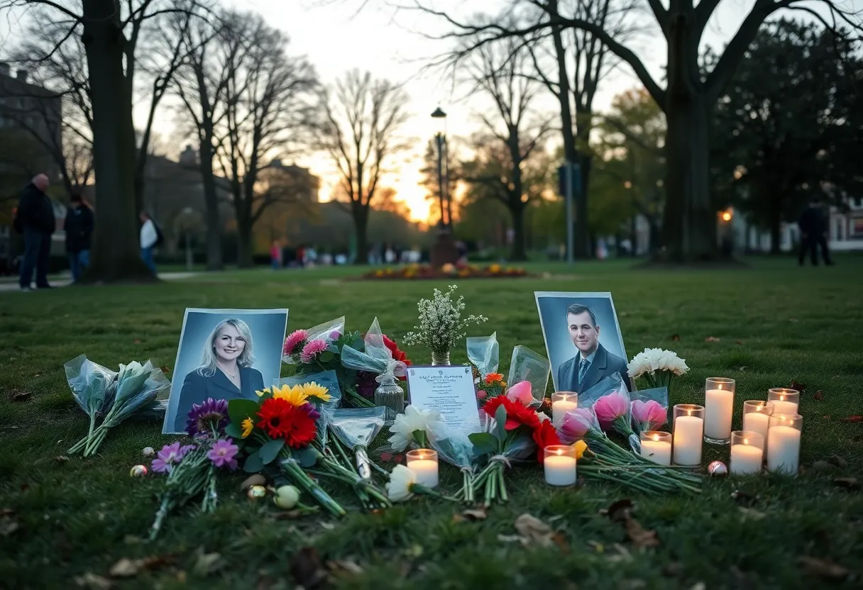 Memorial landscape in Bowling Green, KY