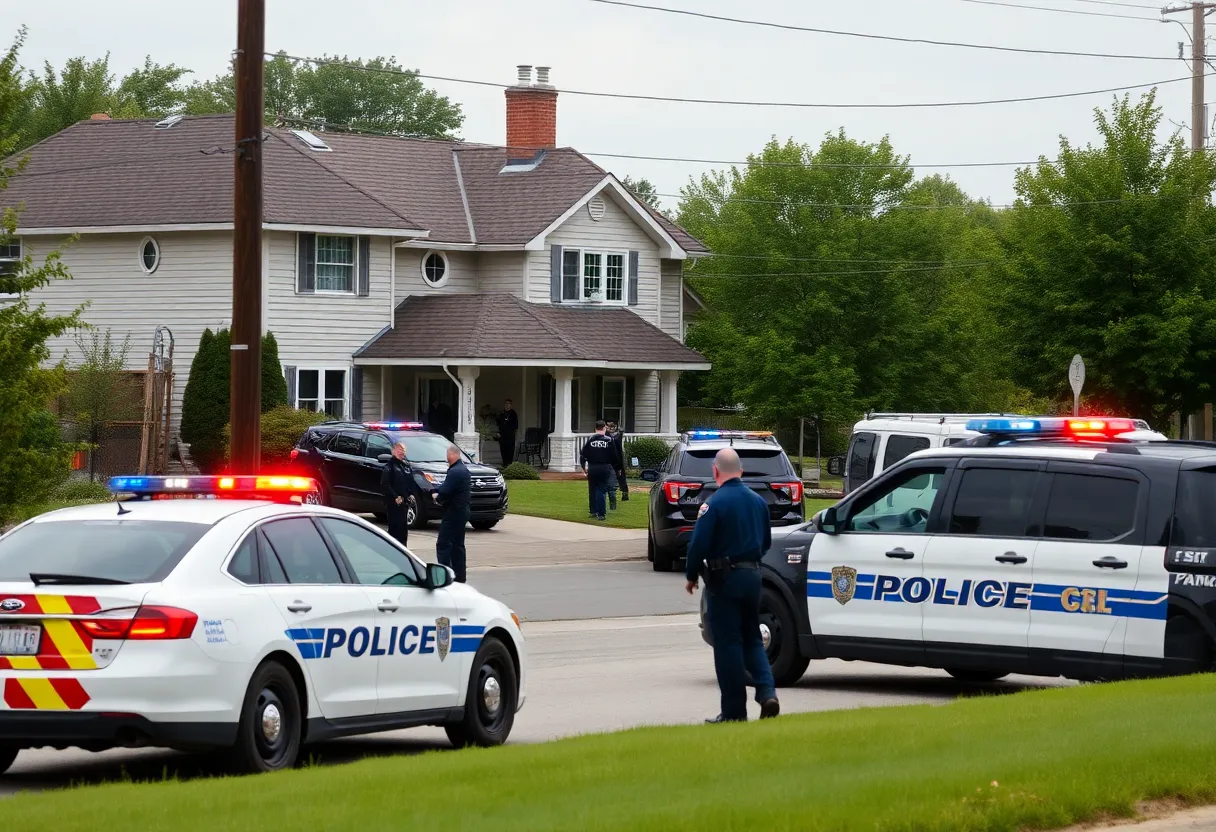 Police responding to a standoff in Bowling Green, KY