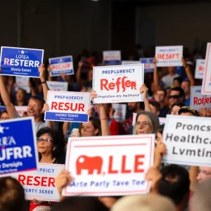 Rally supporting Republican candidate Ciattarelli for New Jersey Governor