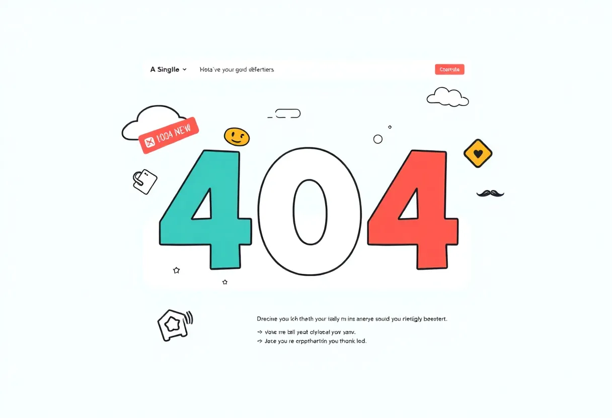 An example of an engaging and humorous 404 error page design