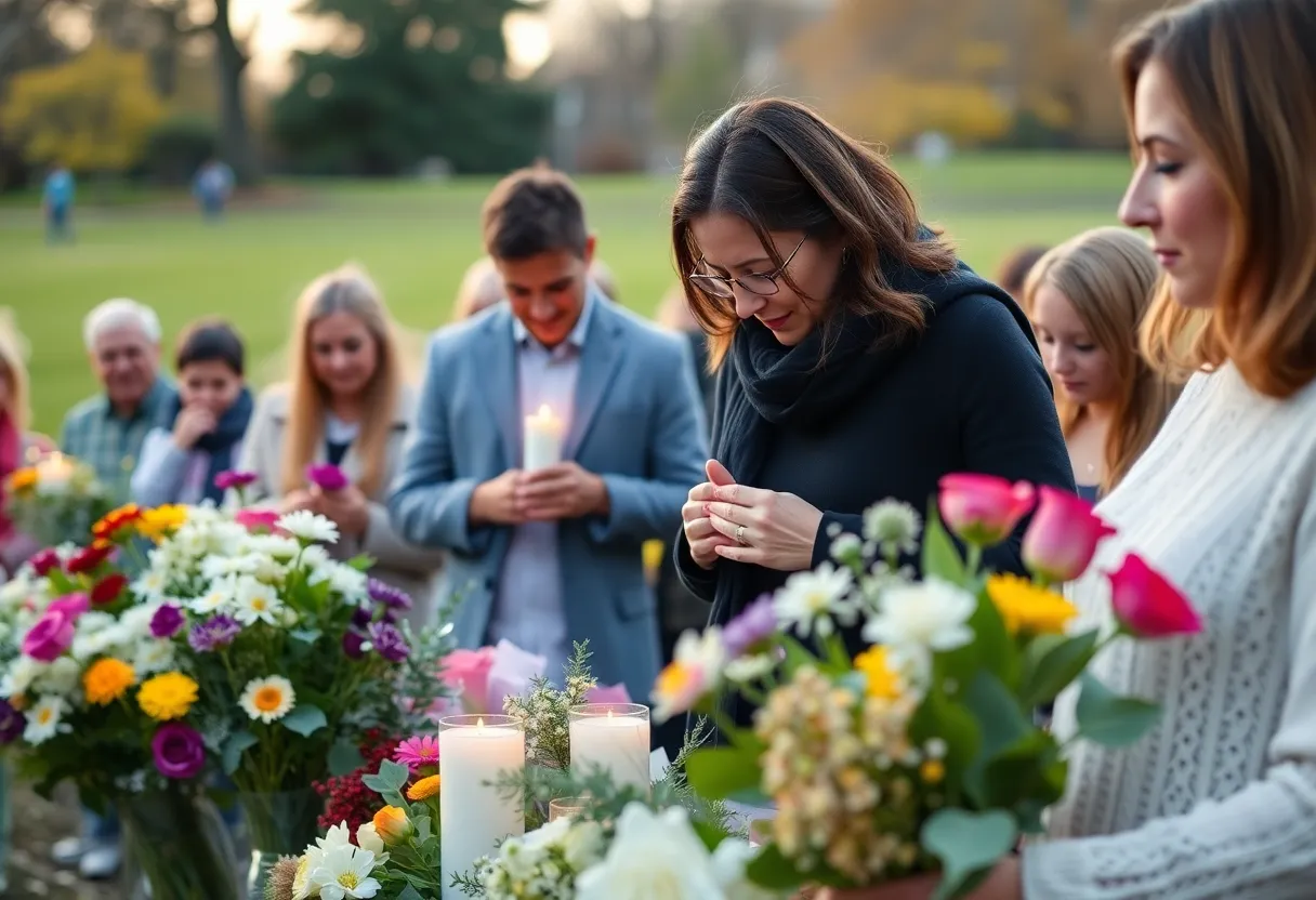 Community members gathered in remembrance of Jeffrey Scott Witt