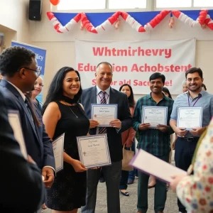 Community members celebrating at the KYRLCA scholarship presentation event.