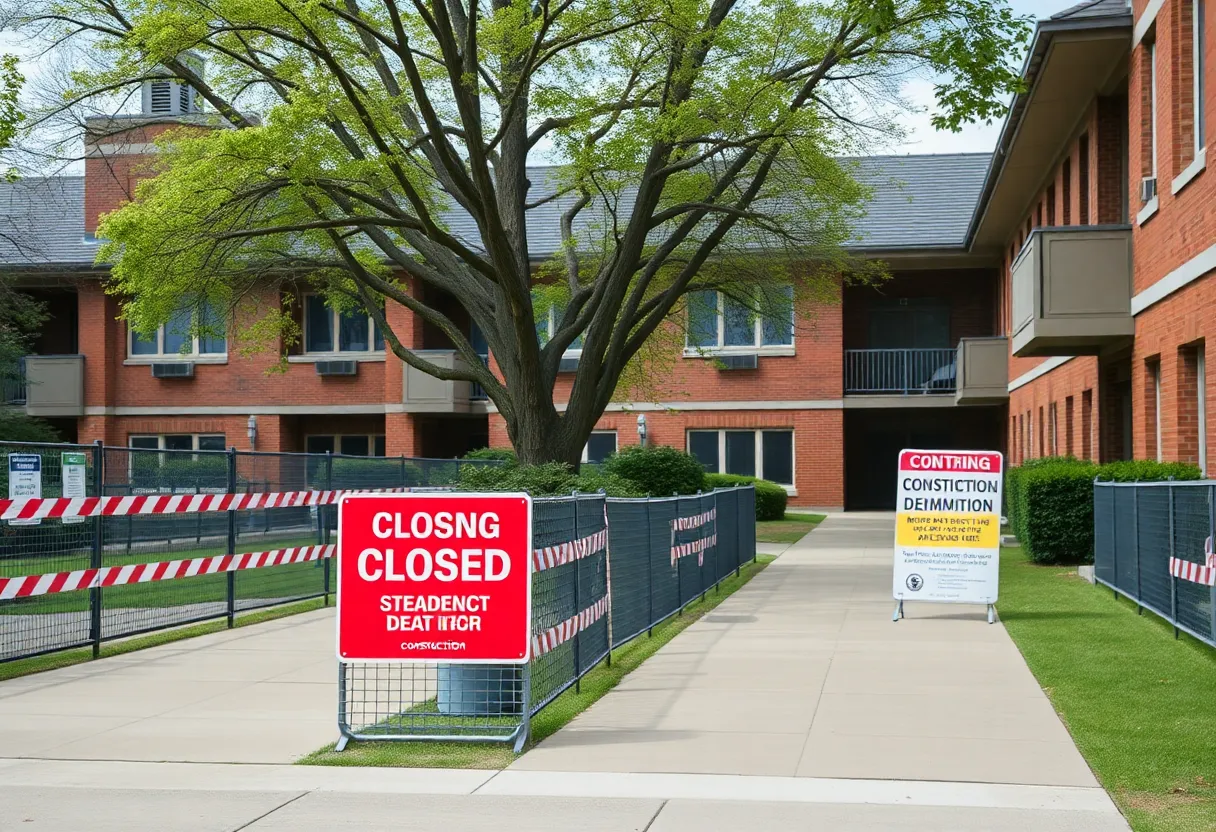 Closed dormitories at WKU due to safety issues