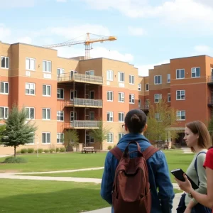 Construction and closure signs at WKU residence halls