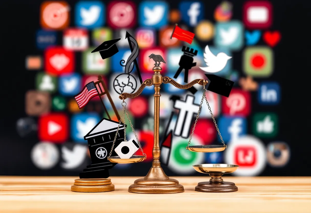 Abstract imagery symbolizing activism and civil rights