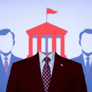 Conceptual image representing the launch of a new political party.