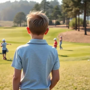 Young golfers competing at the Bluegrass Golf Tour