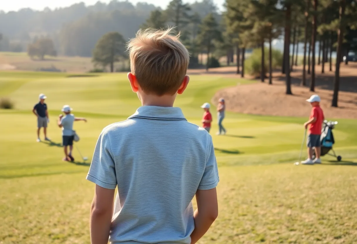 Young golfers competing at the Bluegrass Golf Tour