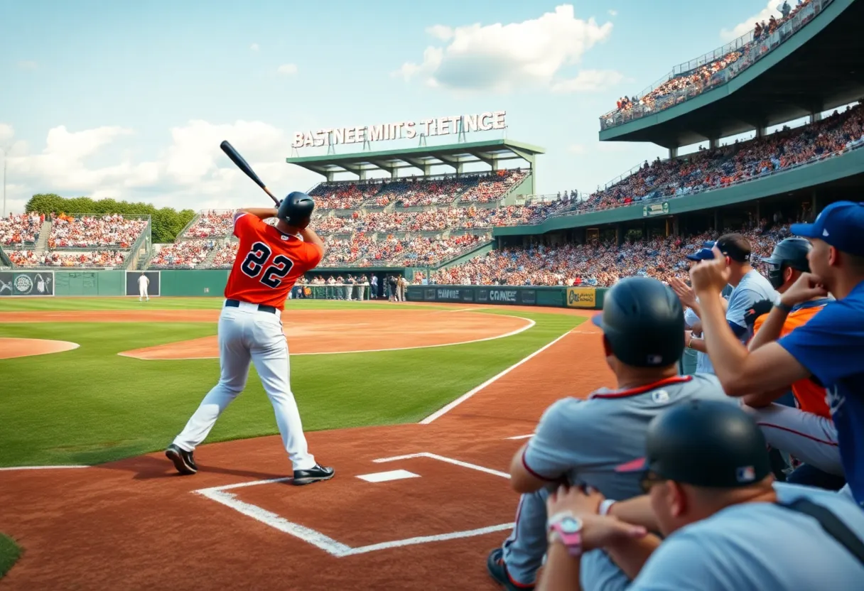 Bowling Green Hot Rods baseball team during a match