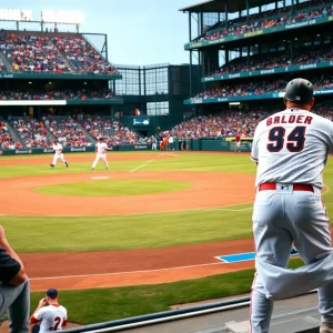 Bowling Green Hot Rods players during a baseball game