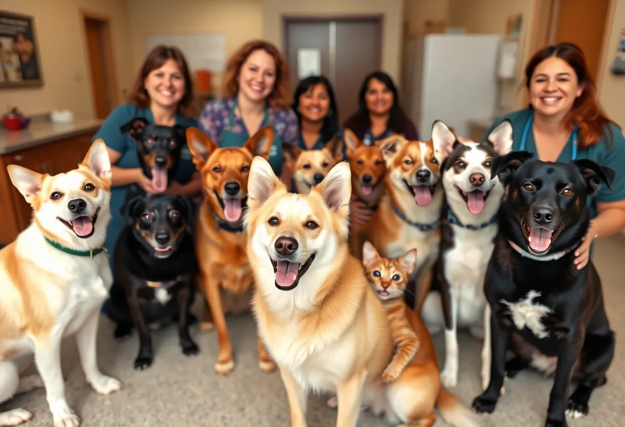 Happy pets after spay and neuter procedure at Bowling Green Humane Society