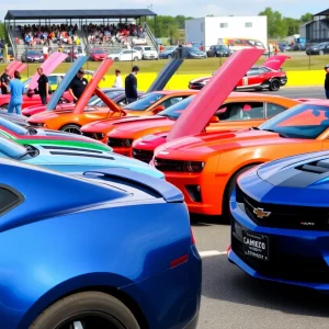 Festival showcasing Chevrolet Camaros at Beech Bend Raceway
