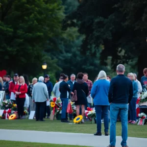 A peaceful community gathering in remembrance of Celena Nicole Withrow.