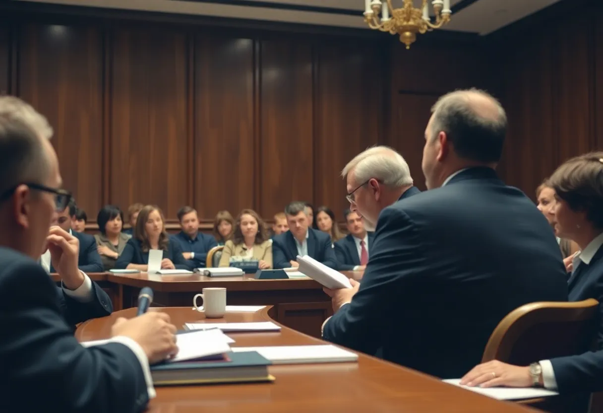 Courtroom during the Crystal Rogers murder trial