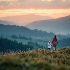 A peaceful landscape representing love and family in memory of Carolyn Jean Evans.