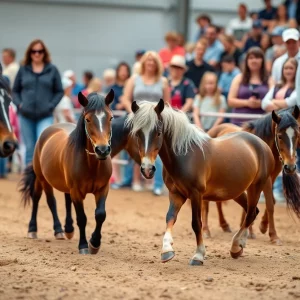 Miniature horses competing at the showcase in Bowling Green