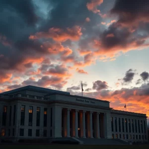 Twilight view of the Pentagon building symbolizing internal changes
