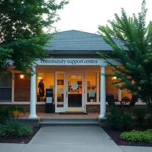 Exterior view of a community pregnancy support center
